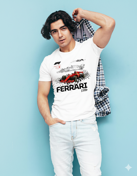 Ferrari White Tshirt